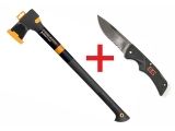 Топор-колун Fiskars Solid + Нож общего назначения Bear Grylls
