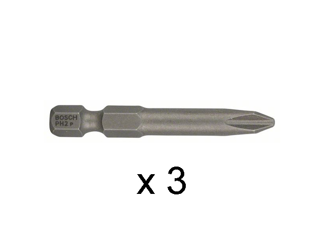 Насадка (бита) PH2 49 мм BOSCH (3 шт.)