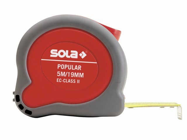 Рулетка  8м/25мм "Popular" PP 8m (SOLA)