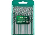 Сверло по металлу ц/х 6.0х57х93 мм HSS, комплект из 10-ти шт ВОЛАТ