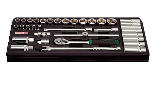 Набор-сет головок 3/8" 35пр. 434х176мм TOPTU