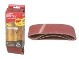 Шлифлента 75х457мм P80 бесконечная 3шт. WORTEX