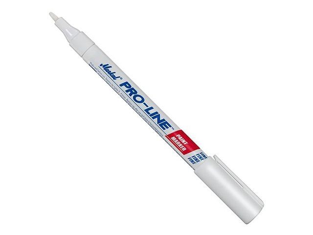 Image 2 Маркер промышл. перманентный на основе жидк. краски MARKAL PRO-LINE FINE БЕЛЫЙ