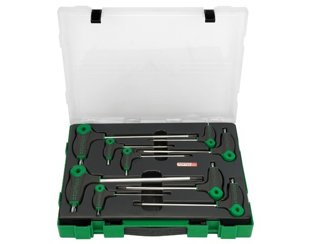 Набор ключей L-Type TORX 2-10мм 9шт в пласт.боксе TOPTU