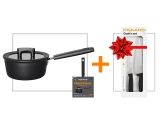 Сотейник 1.8 л c крышкой Hard Face FISKARS + Набор ножей 2 шт. Functional Form Fiskars
