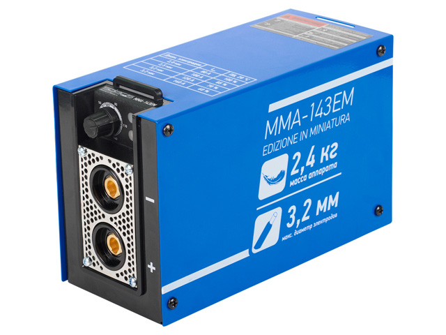 Инвертор сварочный Solaris MMA-143EM + AK (230В,10-140А)