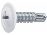 Саморез 4.2х16 мм с прессшайбой, цинк, со сверлом, RAL 9003 (50 шт в зип-локе) STARFIX