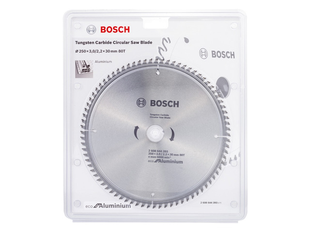 Диск пильный 250х30 мм 80 зуб. универсальный ECO ALUMINIUM BOSCH