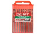 Сверло по металлу ц/х 5.0х52х86 мм HSS вальцованное, комплект из 10-ти шт ВОЛАТ