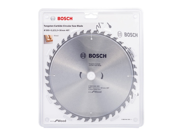 Диск пильный 305х30 мм 40 зуб. по дереву ECO WOOD BOSCH