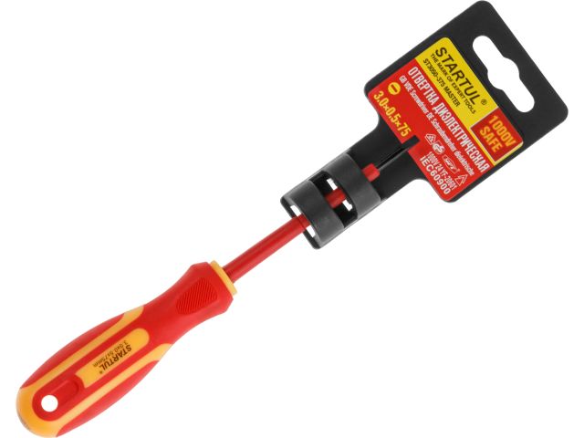 Отвертка "-" 3,0x75мм диэлектрическая STARTUL MASTER (ST3050-375)