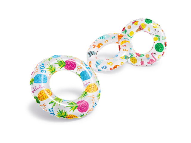 Надувной круг для плавания Lively Print, 51 см, INTEX