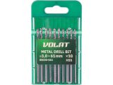 Сверло по металлу ц/х 3.0х33х61 мм HSS, комплект из 10-ти шт ВОЛАТ
