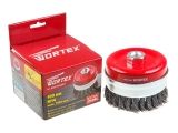 Щетка д/шлиф.маш. "чашка" косич. 100мм усиленная WORTEX
