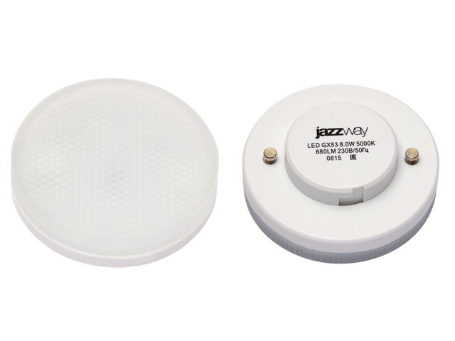 Лампа светодиодная GX53 8 Вт POWER 230В 3000К JAZZWAY