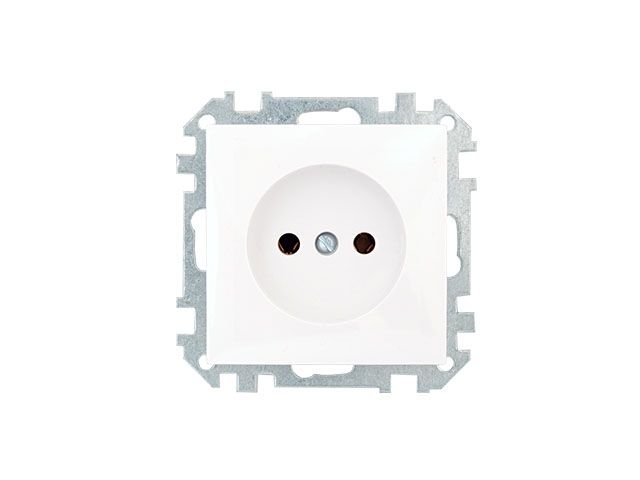 Image 1 Розетка 1-ая (скрытая, б/з) белая, Стиль, Bylectrica