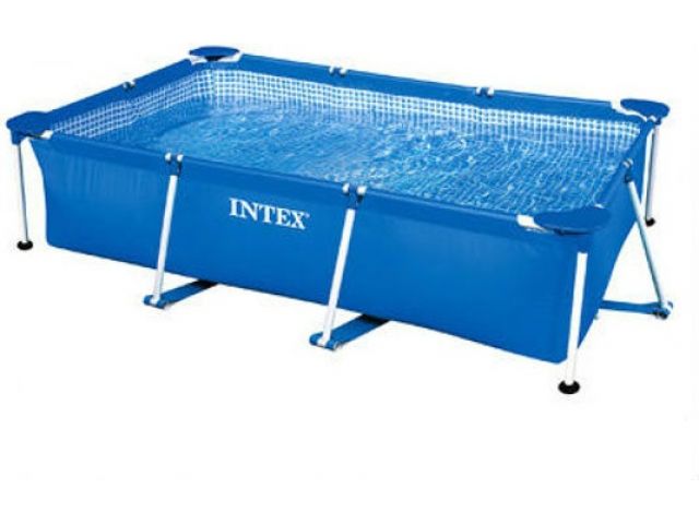 Каркасный бассейн Rectangular Frame, прямоугольный, 300х200х75 см, INTEX