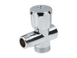 Watch image 1 Кран вентильный 1/2" нар. х 3/4" нар. х 1/2" вн. для стир. машины ХРОМ., AV Engineering