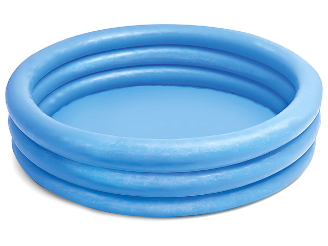 Надувной детский бассейн Crystal Blue, 114х25 см, INTEX