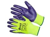 Перчатки нейлон, нитриловое неполн. глянц. покрытие, 13кл, р.9