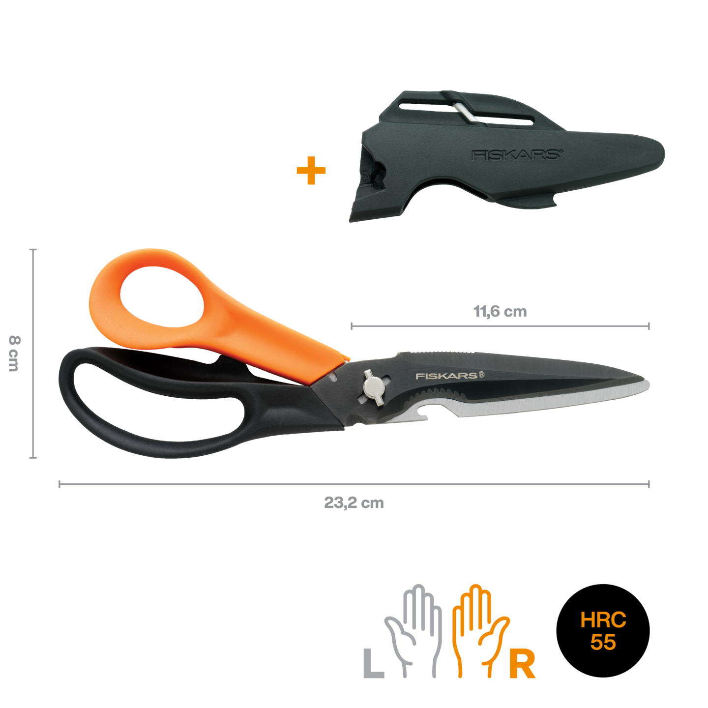 Ножницы универсальные Cuts+More Fiskars