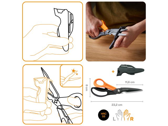 Image 9 Ножницы универсальные Cuts+More Fiskars