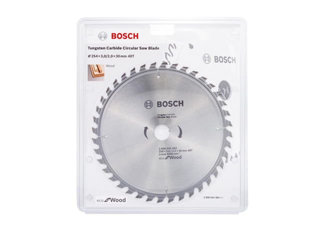 Диск пильный 254х30 мм 40 зуб. по дереву ECO WOOD BOSCH