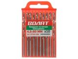 Сверло по металлу ц/х 4.5х47х80 мм HSS вальцованное, комплект из 10-ти шт ВОЛАТ