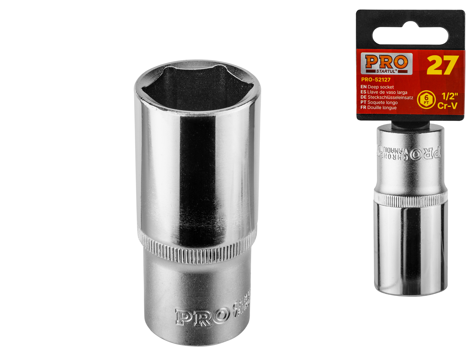 Головка 1/2" 27мм 6гр. глубокая PRO STARTUL (PRO-52127)