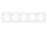 Рамка 5-местная белая, Стиль, Bylectrica