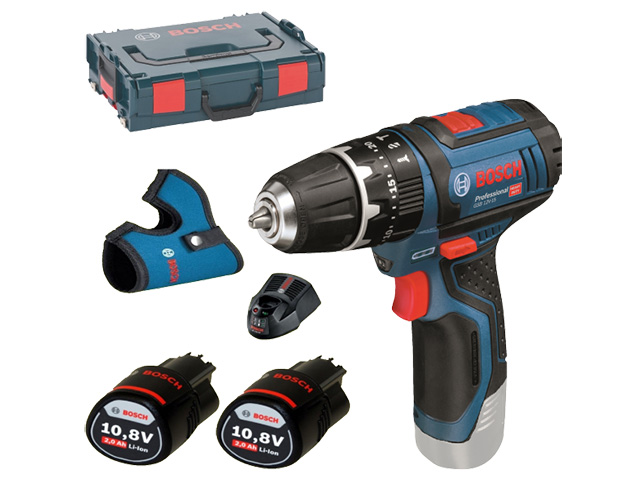 Аккум. ударная дрель-шуруповерт BOSCH GSB 12V-15 L-BOXX