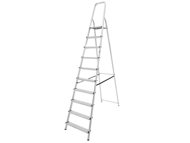 Лестница-стремянка алюм. 216 см 10 ступ. 6,5 кг PRO STARTUL (ST9940-10)
