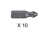Насадка крестообразная PZ2 25мм (10шт) торсионная DIAGER