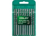 Сверло по металлу ц/х 5.0х52х86 мм HSS, комплект из 10-ти шт ВОЛАТ