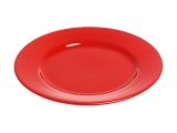 Тарелка обеденная керамическая, 241 мм, круглая, серия Лапсеки, красная, PERFECTO LINEA