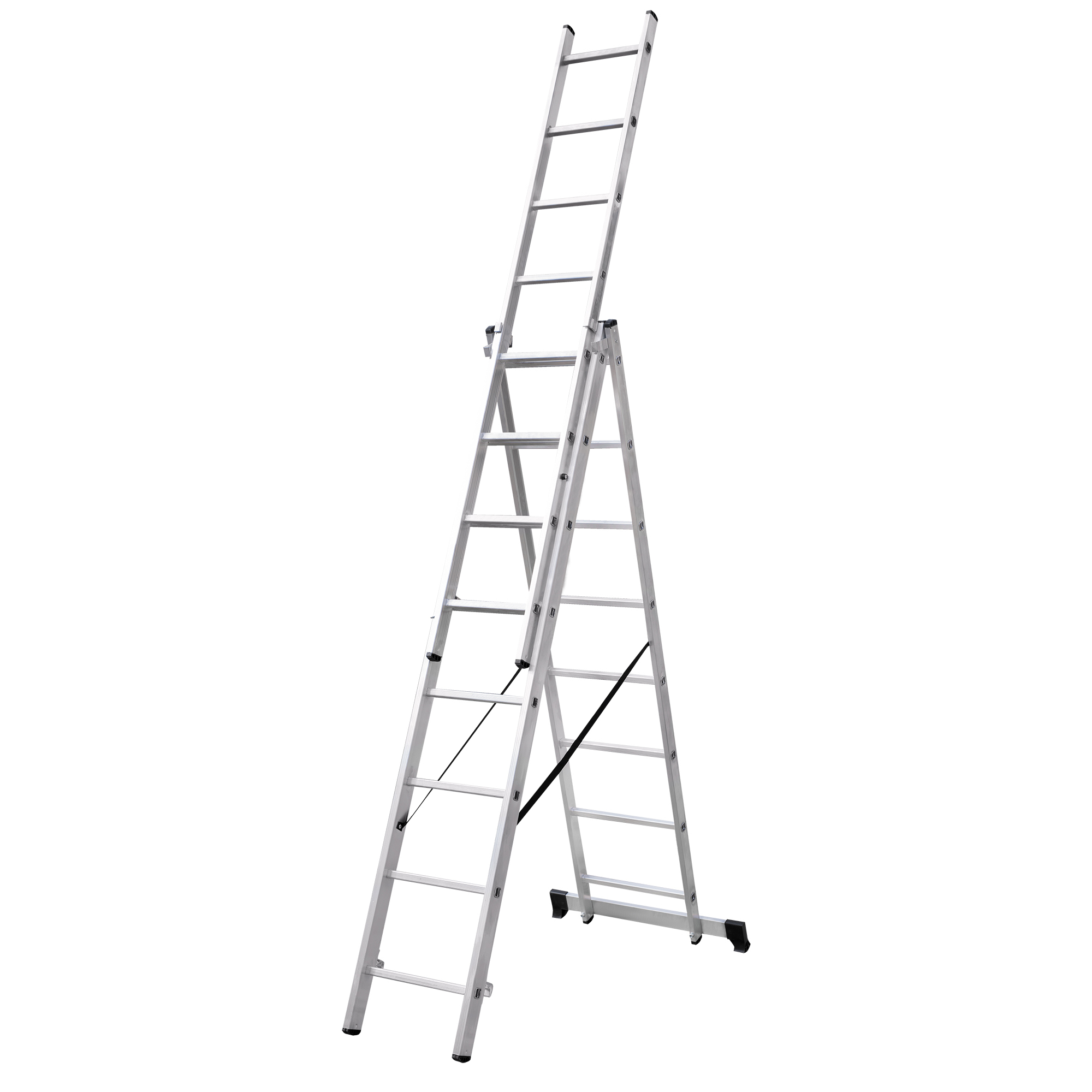Лестница алюм. 3-х секц. 201/474/214см 3х8 ступ., 9,9кг PRO STARTUL (ST9944-08)