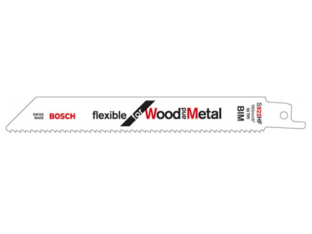 Пилка сабельная по дереву с гвоздями S922HF (2 шт.) BOSCH