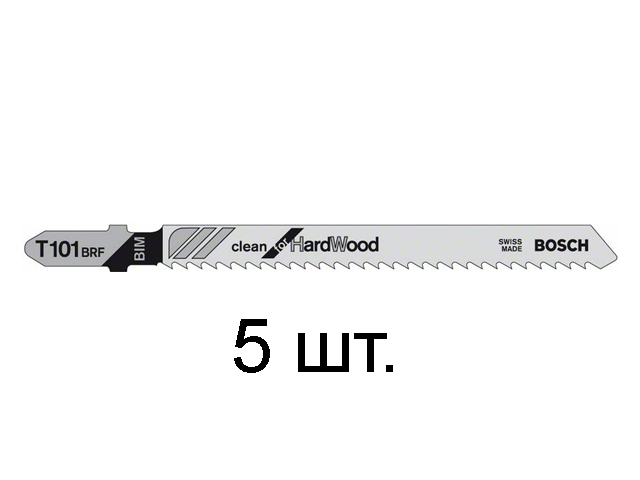 Пилка лобз. по дереву/ламинату T101BRF (5 шт.) BOSCH