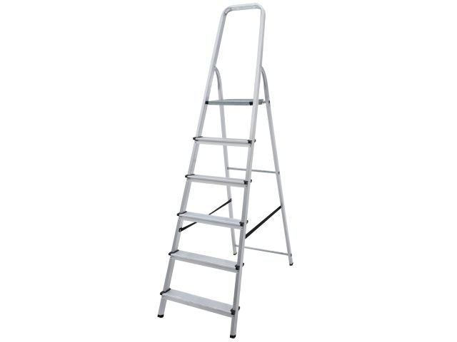 Лестница-стремянка алюм. 125 см 6 ступ. 4,4кг PRO STARTUL (ST9940-06)