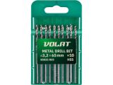 Сверло по металлу ц/х 3.2х36х65 мм HSS, комплект из 10-ти шт ВОЛАТ