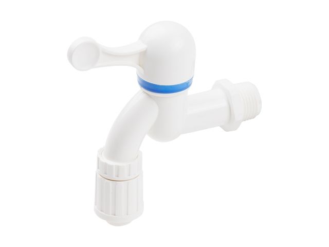 Кран пластиковый водоразборный (для шланга) 1/2" нар., AV Engineering