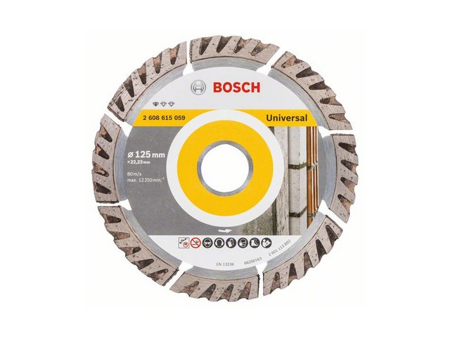 Алмазный круг 125х22 мм универс. сегмент. (10 шт.) Turbo STANDARD FOR UNIVERSAL BOSCH