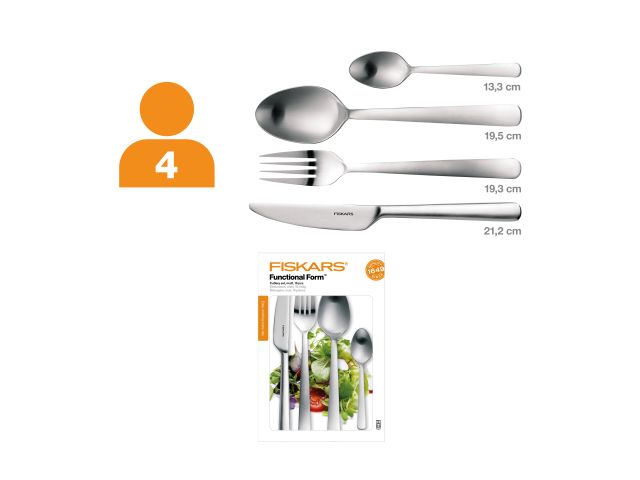 Image 3 Набор столовых приборов 16 шт. матовый Functional Form Fiskars