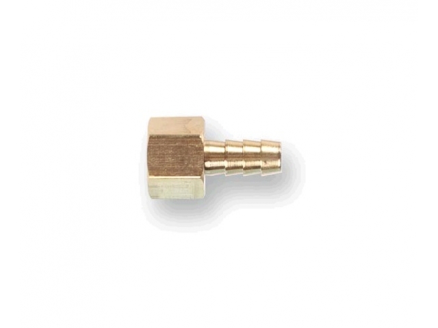 Соединение внутр. резьба 1/4" х елочка 8 мм (латунь) ECO