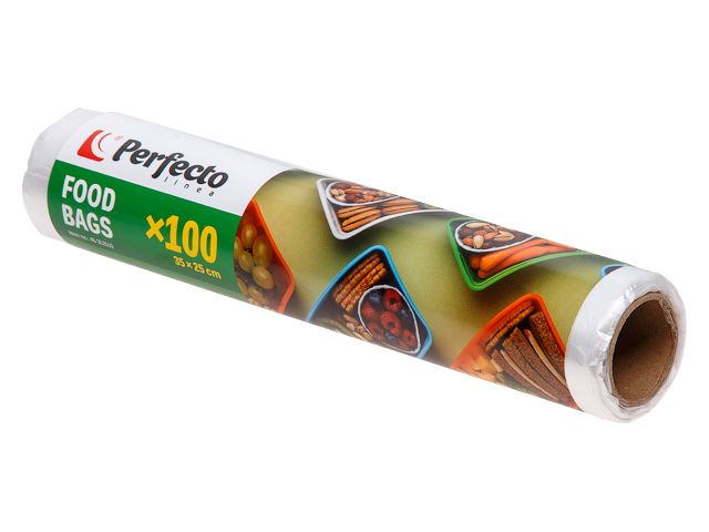 Пакеты фасовочные для пищевых продуктов (завтраков), 100 шт., PERFECTO LINEA