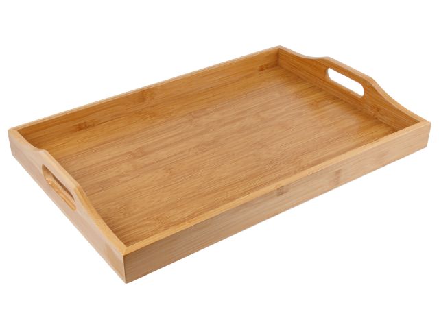 Image 2 Поднос бамбуковый с ручками, прямоугольный, 46х31 см, BAMBOO, PERFECTO LINEA