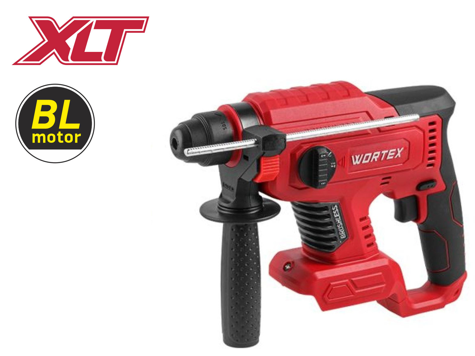 Аккум. перфоратор WORTEX CRH 1820-2 в кор. ALL1 SOLO БЕСЩЕТ., 18 В, 2.2 Дж, 20 мм