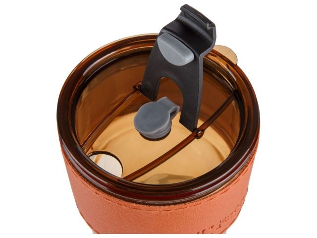 Image 3 Стакан стеклянный (комплект) с трубочкой и кожаным кейсом, 400 мл, Amber, PERFECTO LINEA