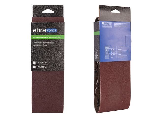 Image 1 Шлифлента 100х610 P60 ткань 3 шт. ABRAforce