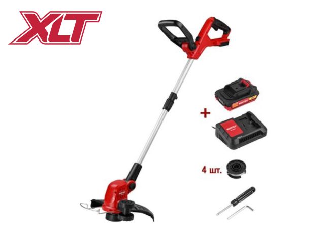 Триммер аккум. WORTEX TB 3018 ALL1 МЕГА АКЦИЯ 18В, 1 акк., 2 Ач, шир.скаш.300 мм, полуавт.головка, л